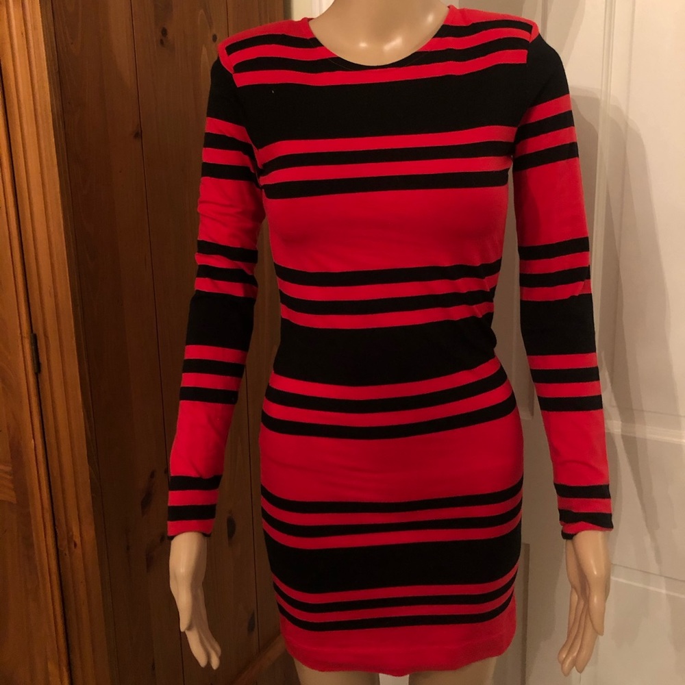 French Connection Fitted Mini Dress with Stretch